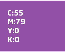 C:55 M:79 Y:0 K: