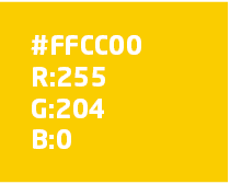 #FFCC00 R:255 G:204 B: