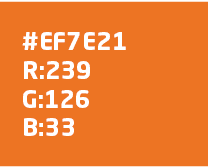 #EF7E21 R:239 G:126 B:3